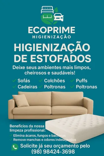 Higienização sofá camas e outros