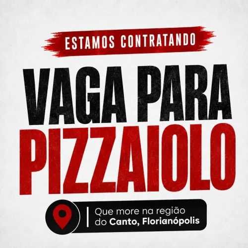 Vaga para pizzaiolo