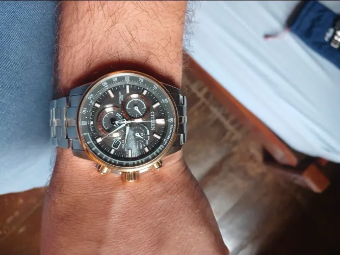 relógio citizen knight silver pcta cb5886-58h
