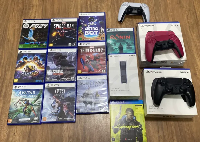 Jogos e acessórios de ps5 venda ou troca