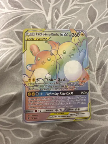Raichu & AlolanRaichu GX 241/236