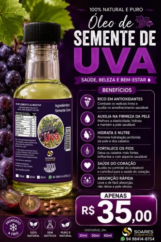 Óleos naturais copaíba andiroba semente de uva óleo de mamona natural gergelim