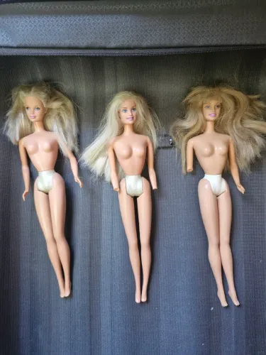 Lote de Barbies Antiga Versão com calcinha branca