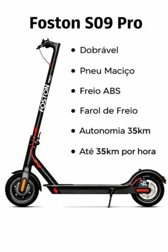 PATINETE ELÉTRICO FOSTON S09 PRO 10.400 Mah n 13 10.400mah 2025-NOVO -PREÇO: 2.100,00- (FA