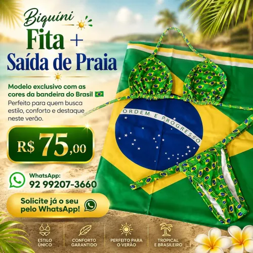 Biquíni Fita+Saída de Praia