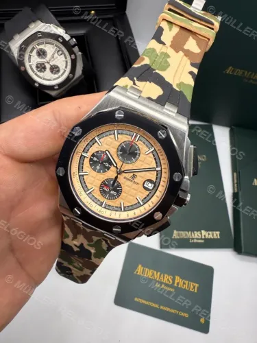Relógio Militar Audemars Piguet Offshore 44mm + Caixa