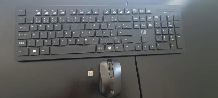 Kit Teclado e Mouse Sem Fio Com Conexão USB 1200 DPI Multi (Multilaser) 