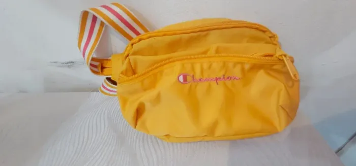 Pochete champion laranja e rosa