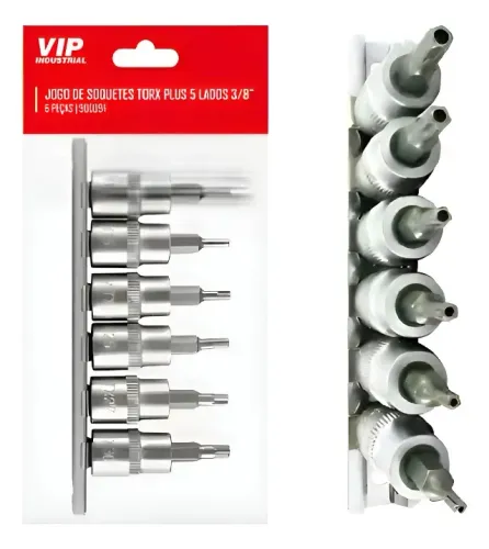 Jogo de soquete Torx Plus T10 a T30 ( Vip Industrial )
