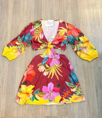 Vestido Curto Estampa Doce Fruta da Oh, Boy! Tamanho p Novo e com etiqueta