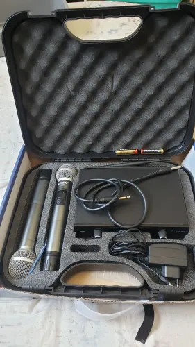 Microfone duplo profissional 