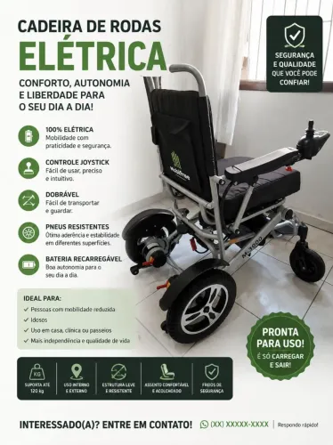 CADEIRA DE RODAS ELÉTRICA MOBIFREE M-3000