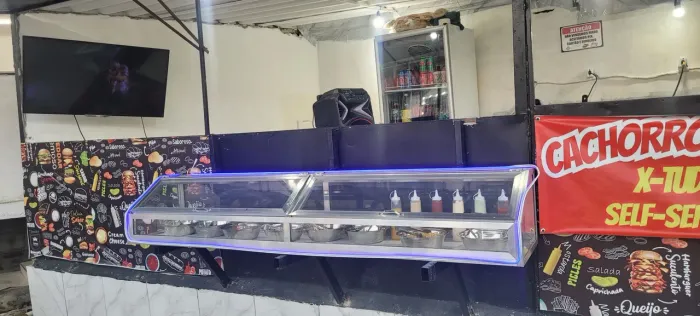 Vitrine de lanches
