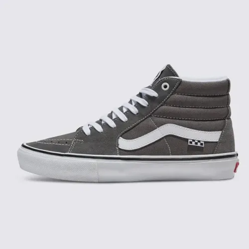 Tênis Vans Skate SK8 Hi Pewter White Unissex.