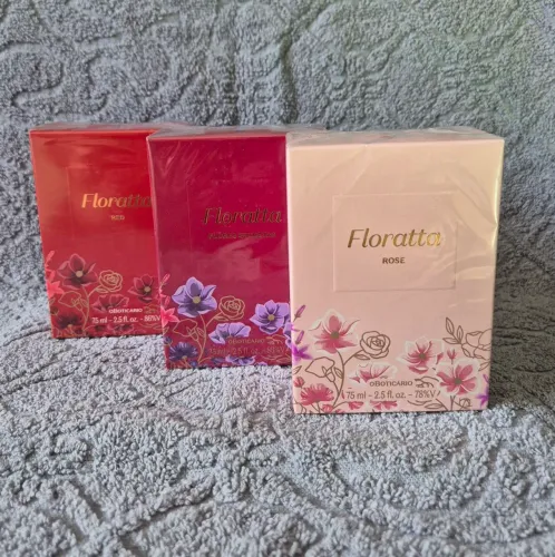 Desodorante colônia Floratta 75 ml, kit com três 