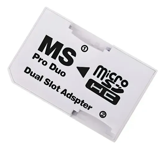 PSP Adaptador Ms Pro Duo P2m ate 1gb P/2 Microsd