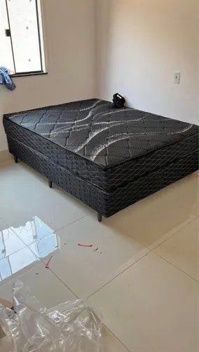 Cama box com molas (novo) entrego 