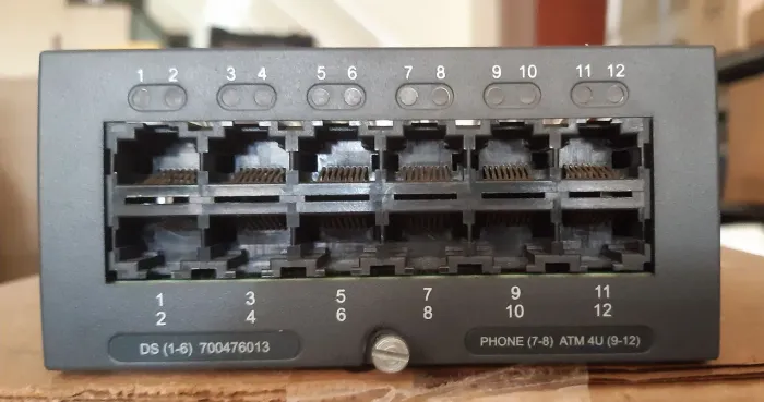 Placa Avaya IOP500/B5800 DS(1-6)PHONE(7-8)ATM 4U (9-12)