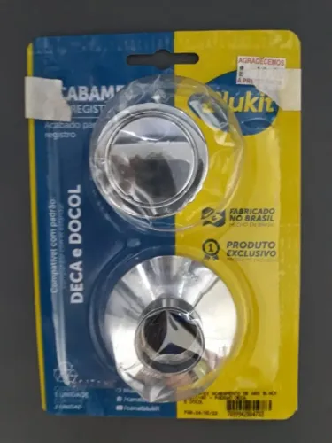 Acabamentos para registro Deca e Docol - novos