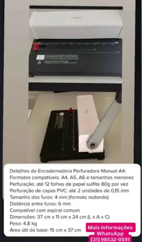 Vendo encadernadora