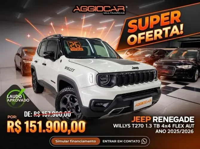 Jeep Renegade Willys T270 1.3 TB 4X4 Flex Aut. 2026
