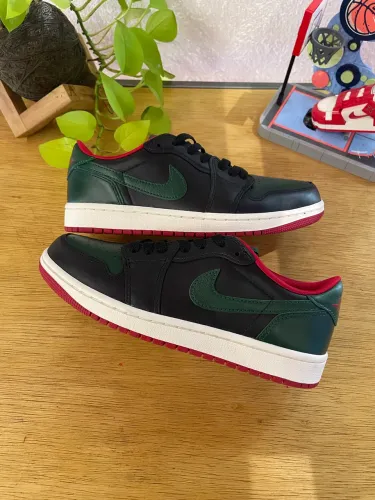 Air Jordan 1 Low ?Green Varsity Red? 