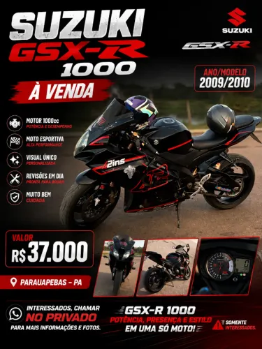 Moto esportiva à venda
