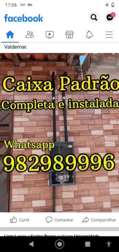 Caixa padrão equatorial com instalação