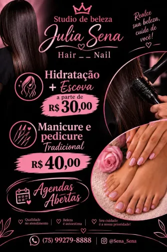 Cabeleireira e manicure tradicional