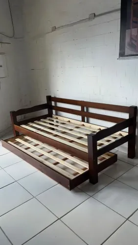 Bicama Conforto em Madeira Maciça - Produto Novo | Loja<br>
