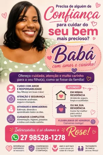 Babá em Guarapari ES 