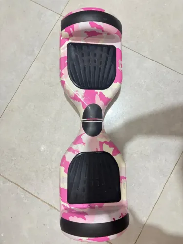 hoverboard bluetooth led camuflado rosa