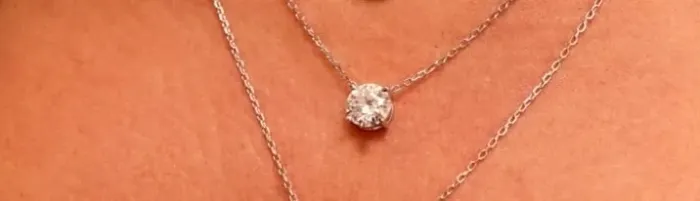 Colar moissanite 925