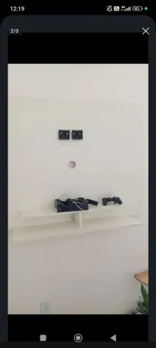 Painel em MDF com suporte fixo para tv de 32 polegadas
