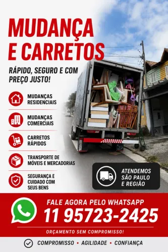 Carretos mudanças urgente 