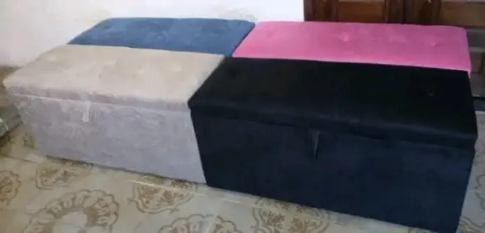 Puffs baú com preço de fábrica whatsapp *