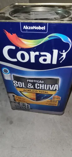 Tinta Coral sol e chuva branco neve