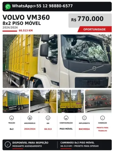 Volvo Vm 360 24 Piso Móvel Bachiega Cavaqueiro