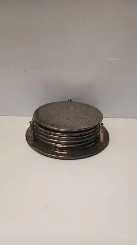 porta-copos vintage 7 pecas, estilo inglês vitoriano