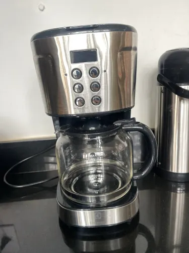 Cafeteira Elétrica Electrolux inox timer painel digital capacidade 1,5L 38 xicaras 