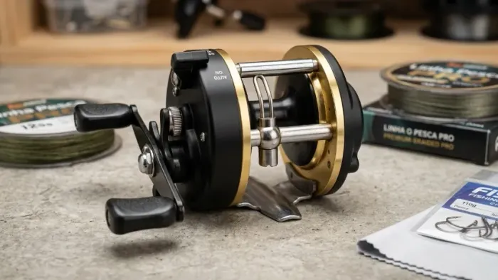 Carretilha Totoro KET 100 II (Trolling Cast) robusto para para sua pesca
