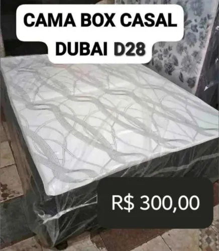 CAMA BOX CASAL DUBAI D28 - DIRETO DE FÁBRICA