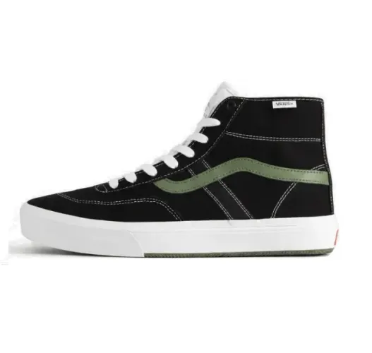 Tênis Vans Skate Gilbert Crockett High Black Green.