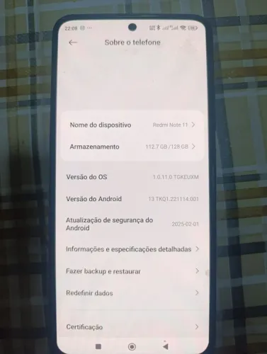 Celular impecável xiaomi red note 11