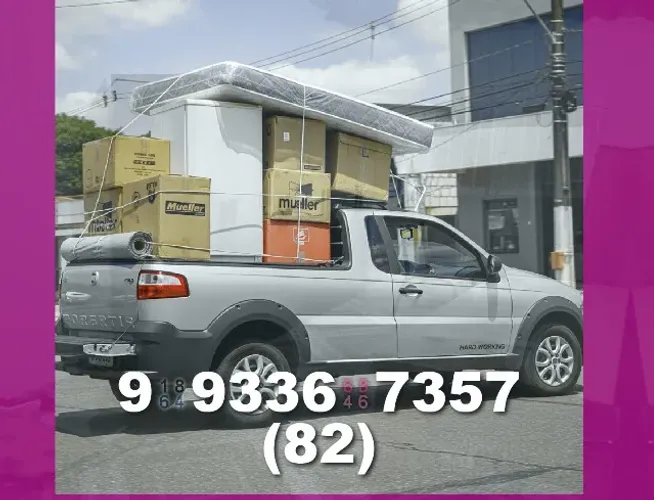 Frete rápido para Jaraguá, Trapiche, Chã da Jaqueira e Ponta Verde!