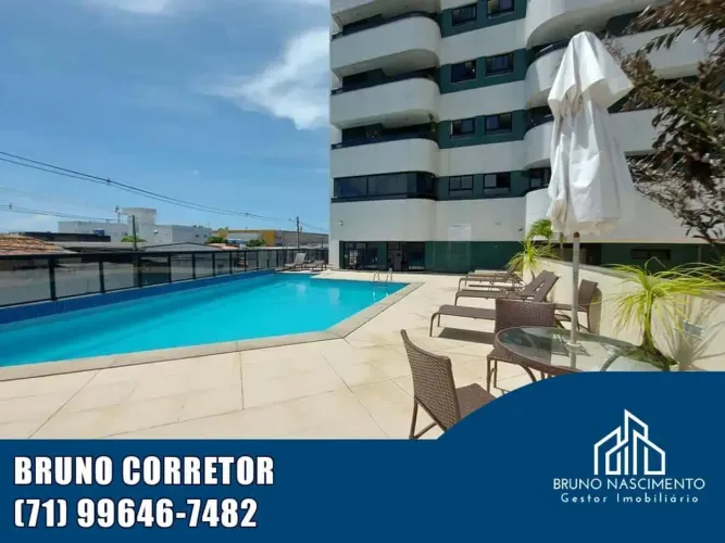 APARTAMENTO 1 QUARTO 48M² MOBILIADO EM LAURO DE FREITAS