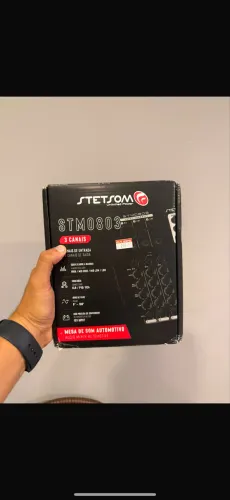 Stm0803 Mesa De Som Automotivo 3 Canais Stetsom 4 Eq Band NOVA!
