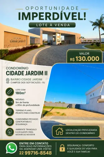 Terreno Condomínio Cidade Jardim 2