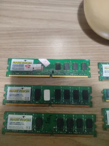 6 UNIDADES - MEMÓRIA RAM MARKVISION DDR2 DE 2GB - 800mhz