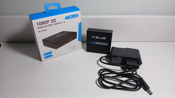 Adaptador 1 porta HDMI para 2 portas HDMI